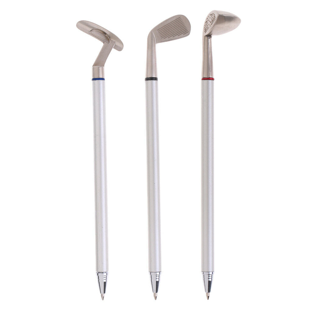 3 pcs golf club ballpoint pen golf pen kit ballpoint pen set