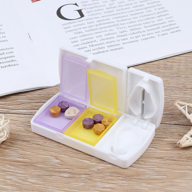Mini Travel Cutter Splitter Medicine Storage Splitters Cut Pill Cases Dis.l8