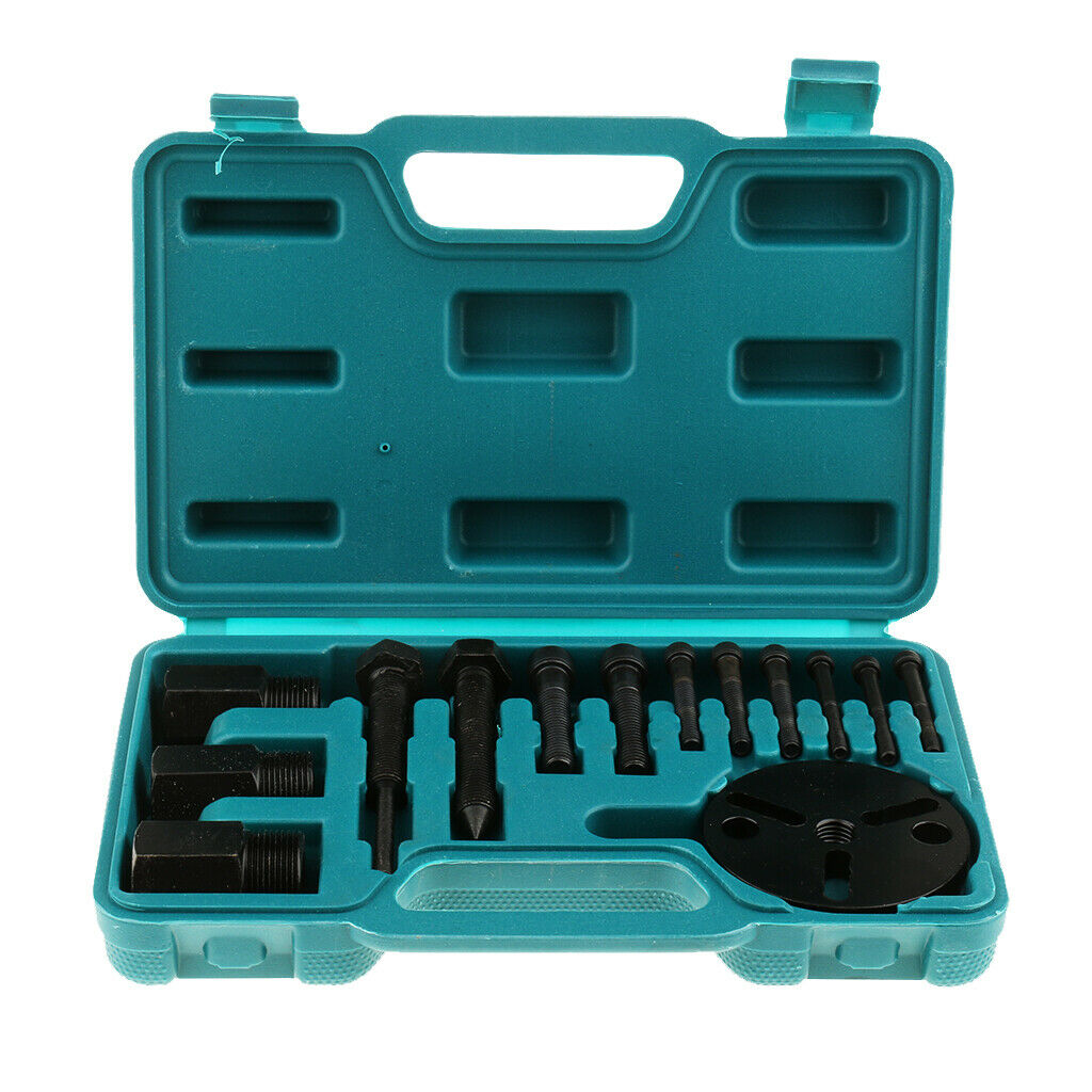 14 Pieces Car Air Conditioner A/C Compressor Clutch Puller Remover Tool Kit