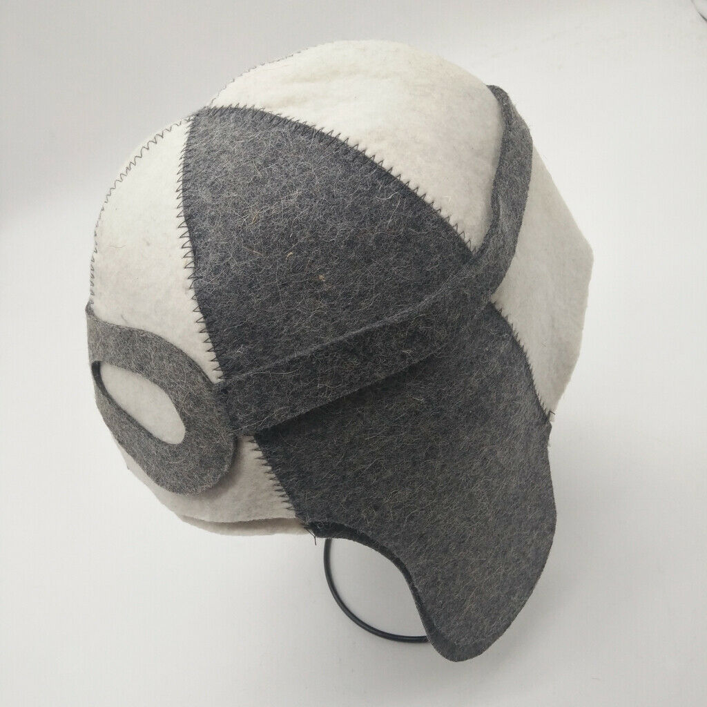 2x 100% Wool Felt Sauna Hat   33x 30x 1cm for Russian Banya Sauna Hut #10