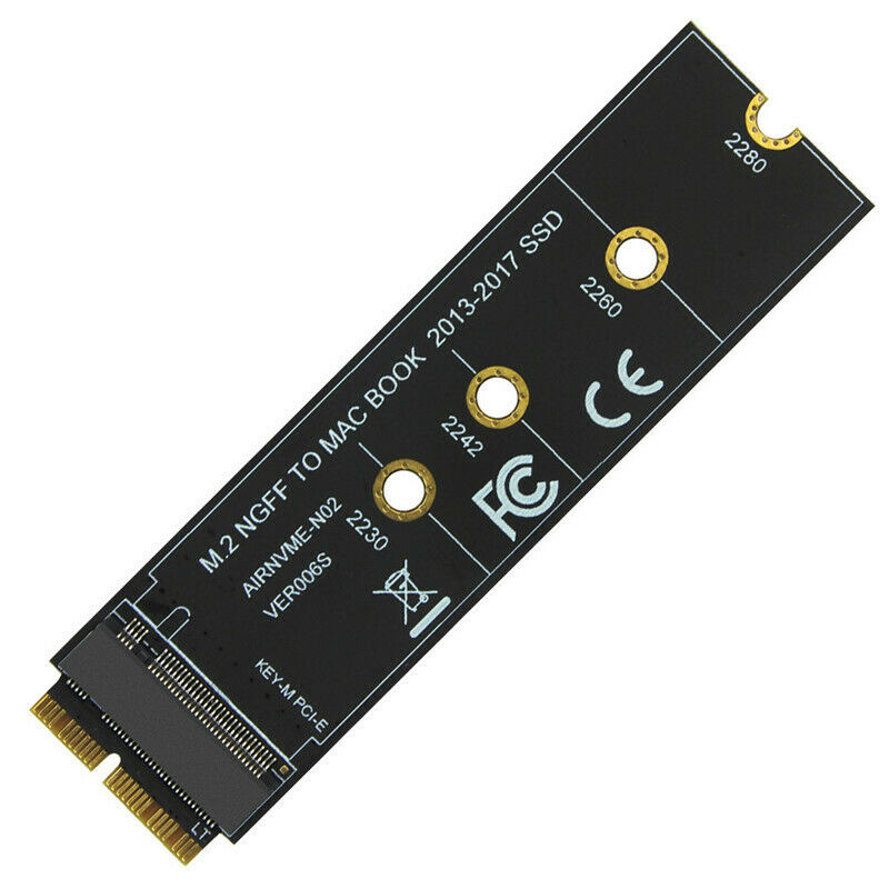 M.2 NVME SSD Convert Adapter Card for MacBook Air Pro Retina 2013-2017 NVME/AHW8