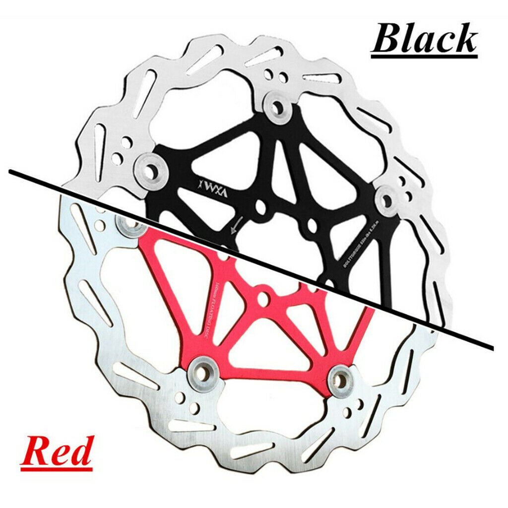 Bicycle Rotor MTB Road Bike Floating Brake Disc Rotors 6 Bolts 203MM Red