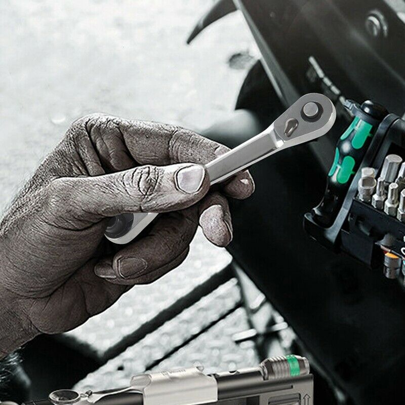 Mini Double Head Fast Ratchet Wrench Ratchet Wrench Bit Fast Socket Wrench ScrE6