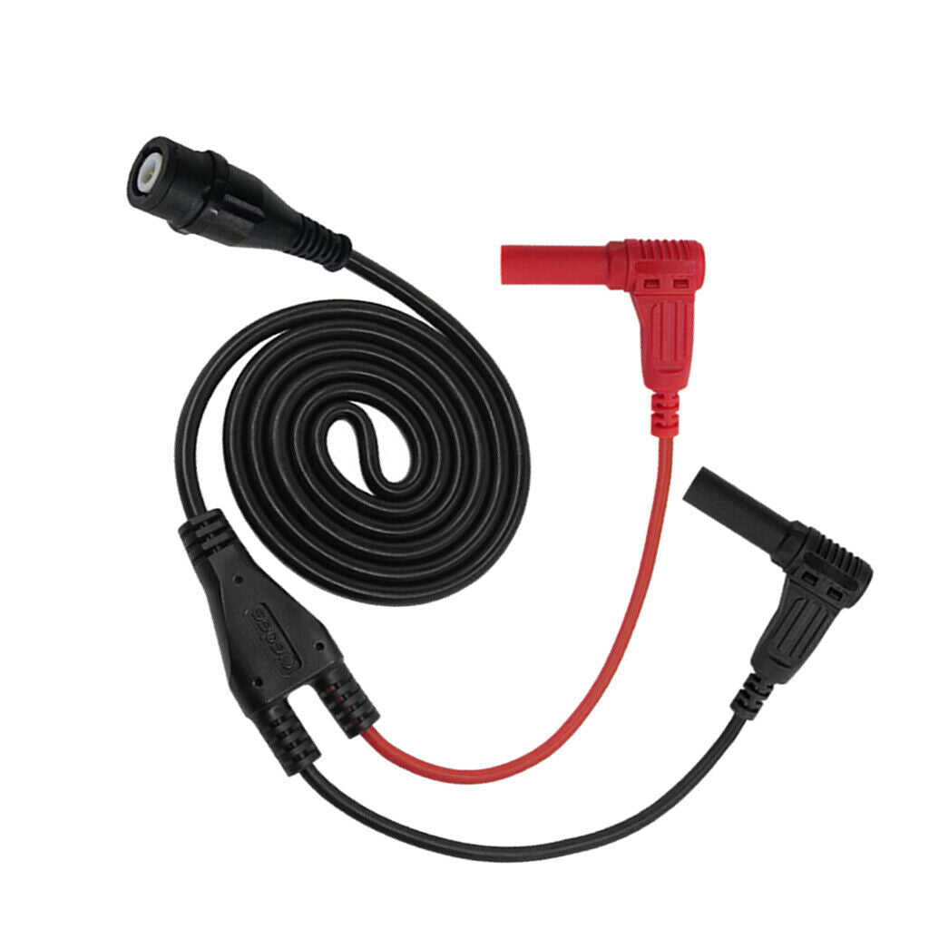 2 Packs BNC Male to Dual 4mm Banana Plug Oscilloscope Test Lead Cable 120CM Q9