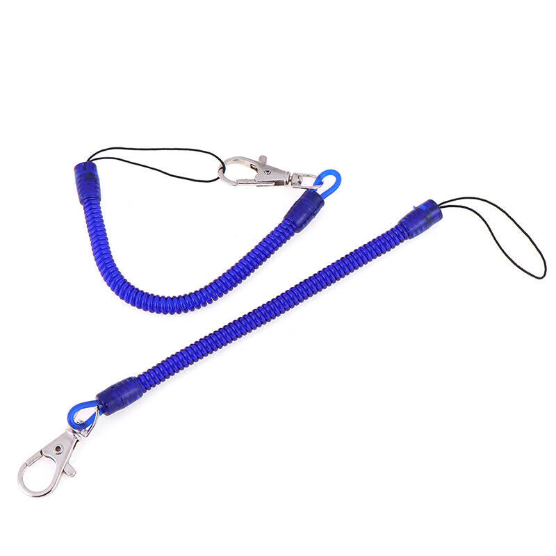 2X Retractable phone spring elastic rope security tool anti-lost keychain.l8