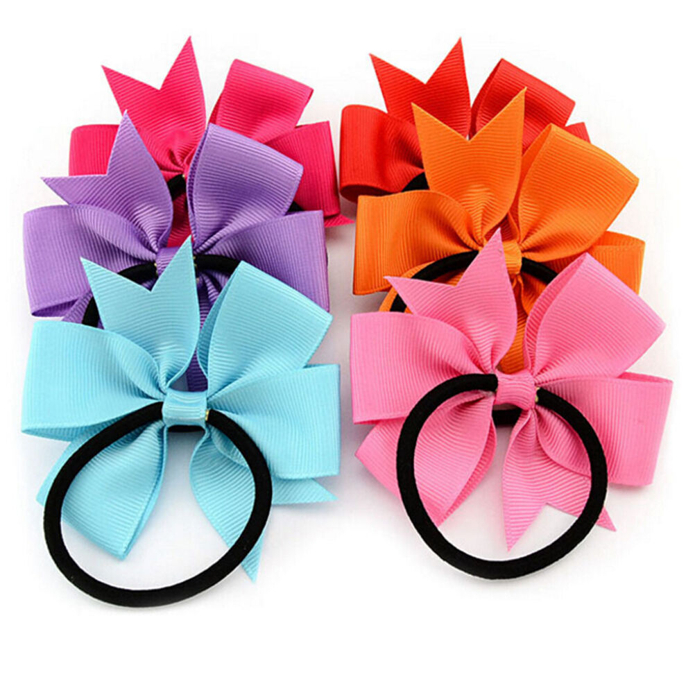 20X Baby Girls Hairband Toddler Hair Bow Band Grosgrain Ribbon Accessories Nice