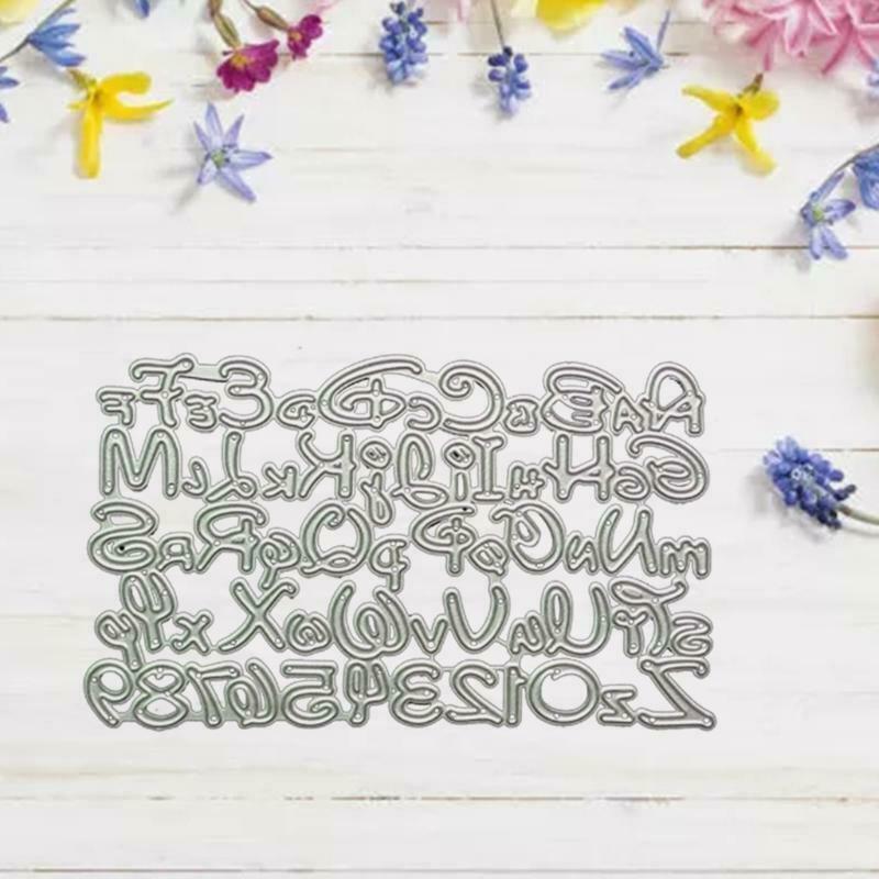 Letters Number Metal Cutting Dies Stencil DIY Scrapbooking Album Paper Template