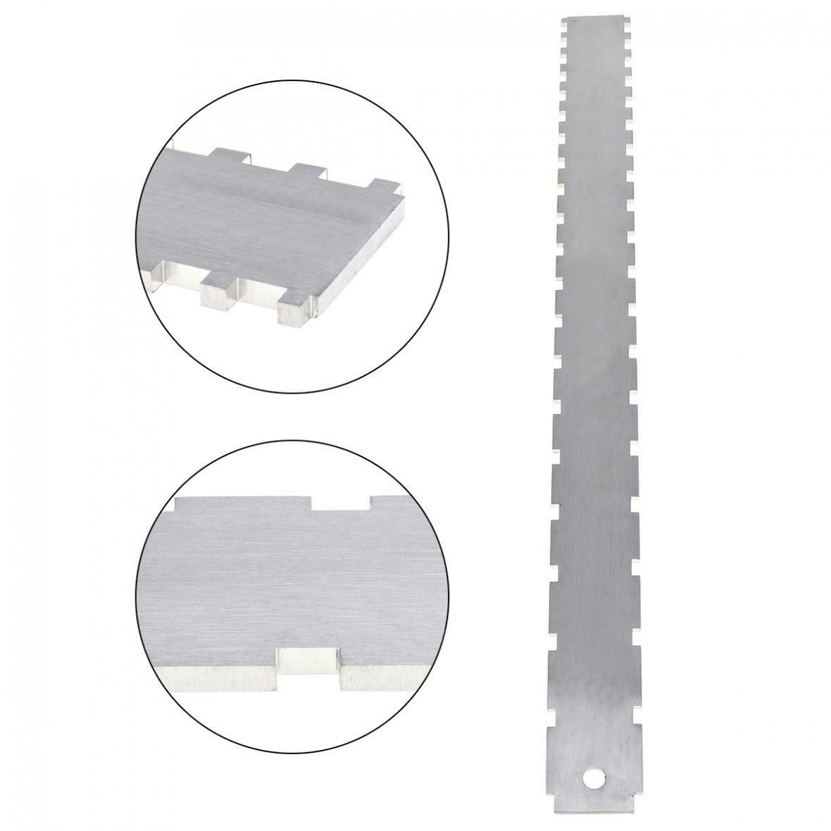 Dual Scale Stainless Steel Guitar Neck Notched Straight Edge Luthiers Tool