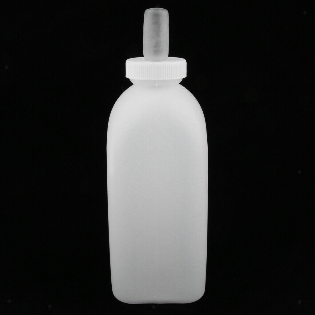 2X 2L Calf Nursing Feeding Milk Bottle with Nipple Livestock Cow Cattle