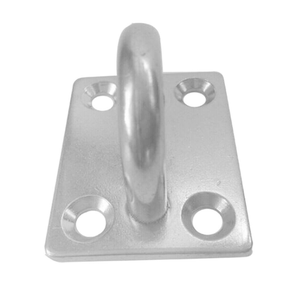 5mm Pad Eyes Marine Rigging 316 Stainless steel Square Plate