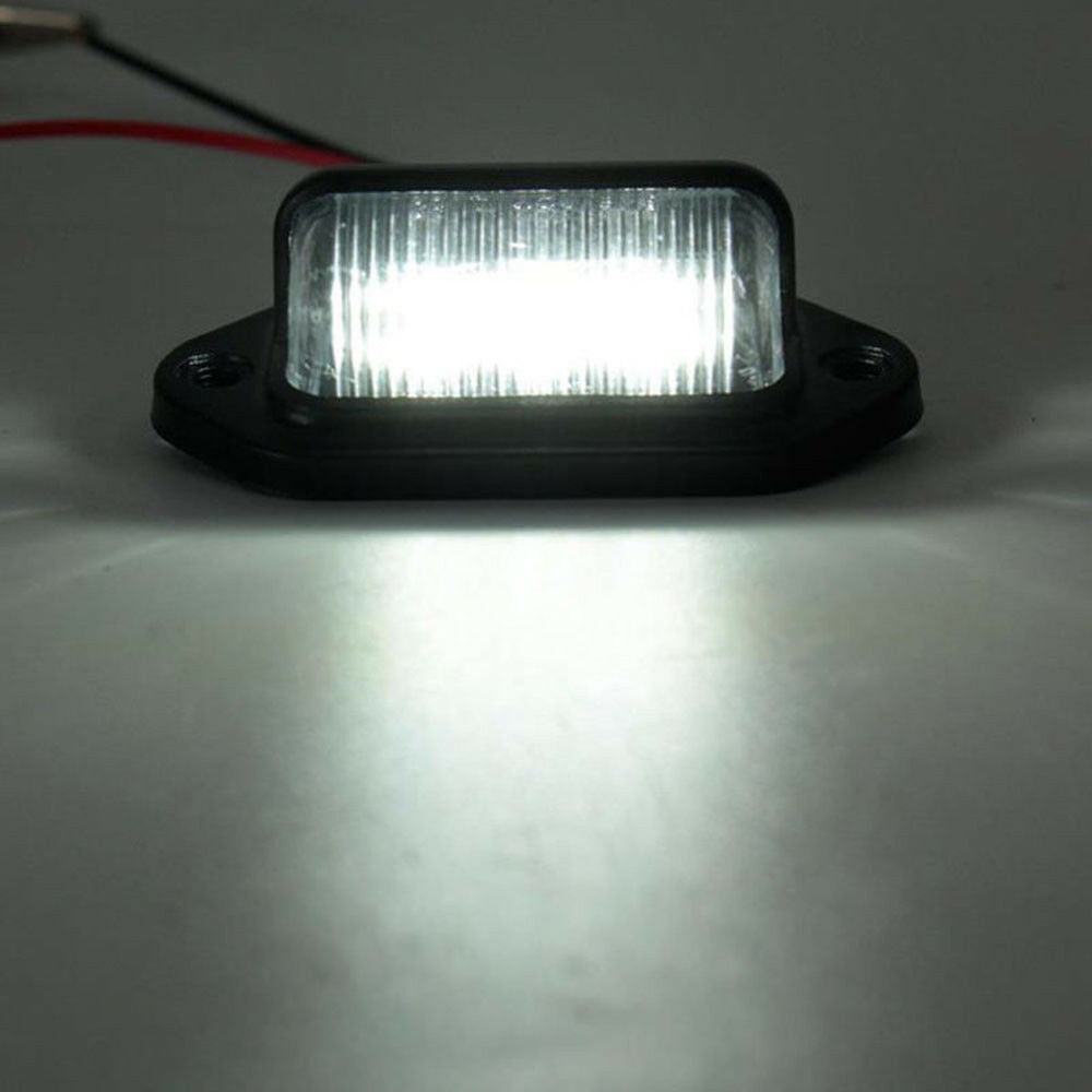2 Pack 12V 6 SMD LED License Plate Lamp Light for Truck SUV Trailer Van