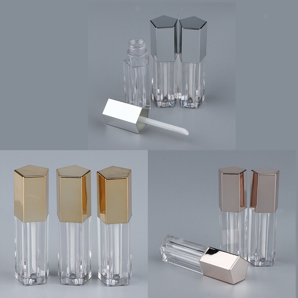 9 Pieces 5ml Cosmetic Container Lipstick Bottle Oil Tube Lip Balm Case