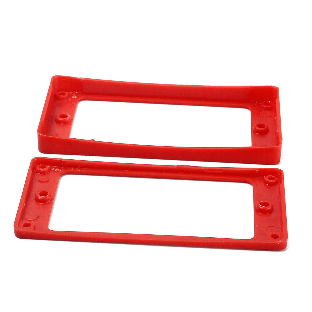 3x Red Plastic Pickup Mounting  for LP SG Guitar Part W/ Screw 91 X 45 Mm
