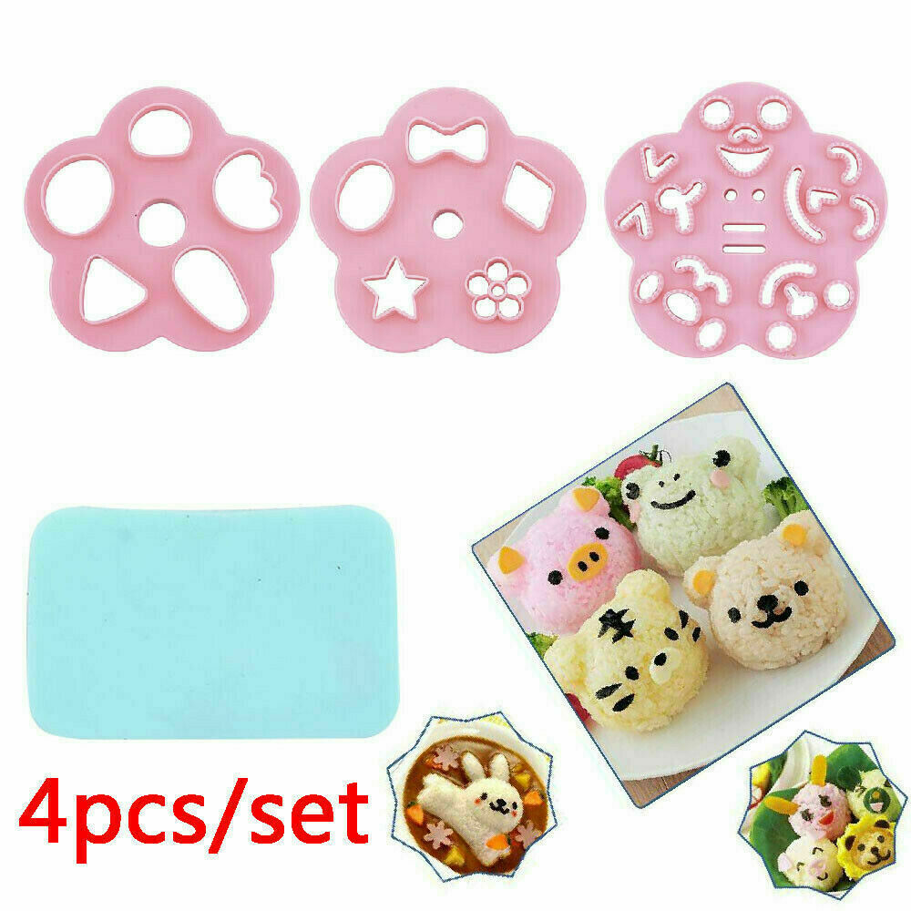 4x Onigiri Rice Ball Bento Practical Press Maker Mold Sushi Maker Molds Durable