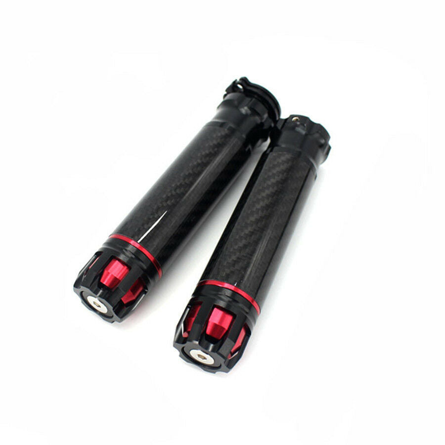 22mm CNC Motorcycle Refit Throttle Aluminum Alloy Carbon Fiber Handlebar Grips