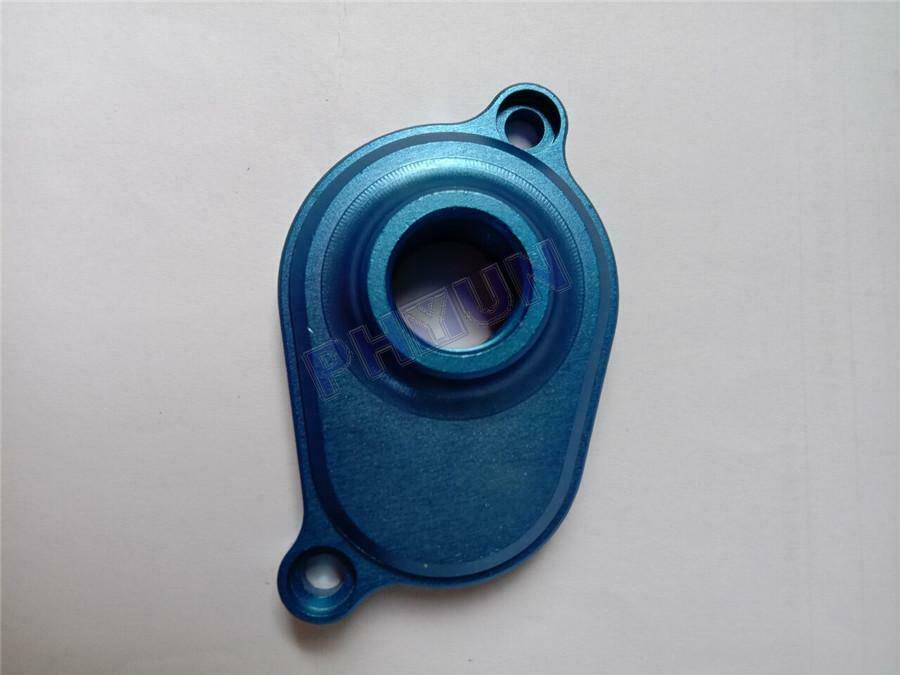Blue Car Aluminum Oil Cooler Back Flush Adapter & Oring For Ford 6.0L 2003-2007