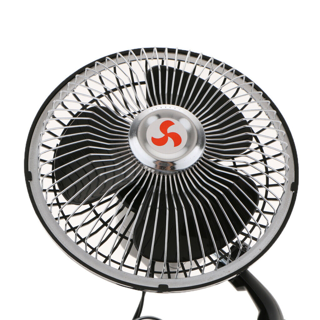 Premium 360 ° Universal Car 12V 80W 6 Inch Electric Cooling Fan