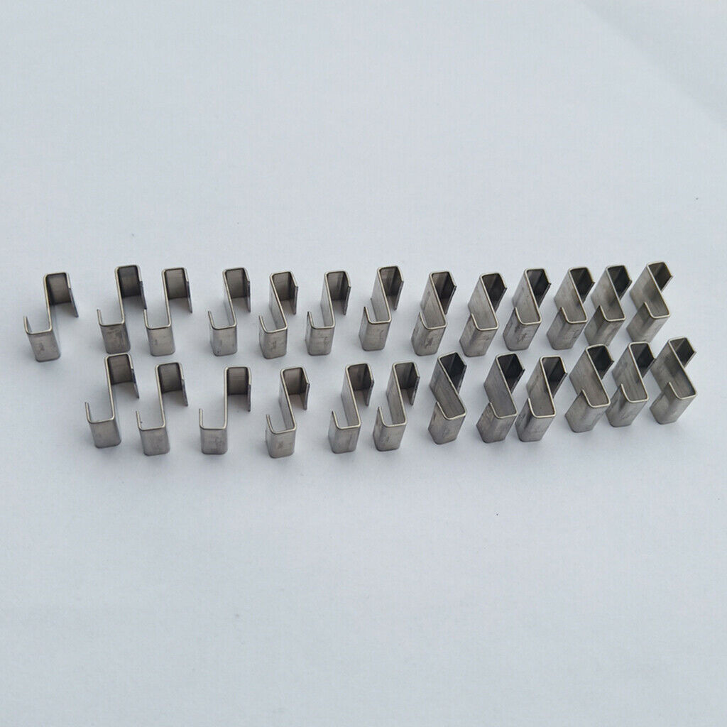 125x Durable Stainless Steel Z-Lap Type Greenhouse Glazing Clips Parts