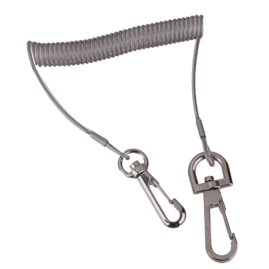 Retractable Fishing Tackle Tether With Snap Hook, Fishing, Boating Tools Safety