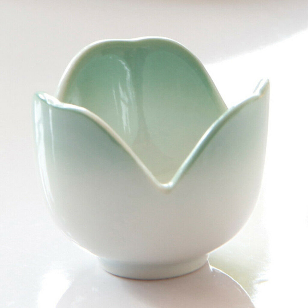 1 Pc Creative Colored Flower Shaped Egg Holder Ceramic Boiled Egg Cup Stands