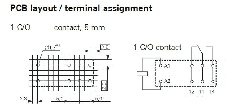 [4pcs] 040903033053 Relay Ul=7.5V R=70Ohm 8A/250V CO THT