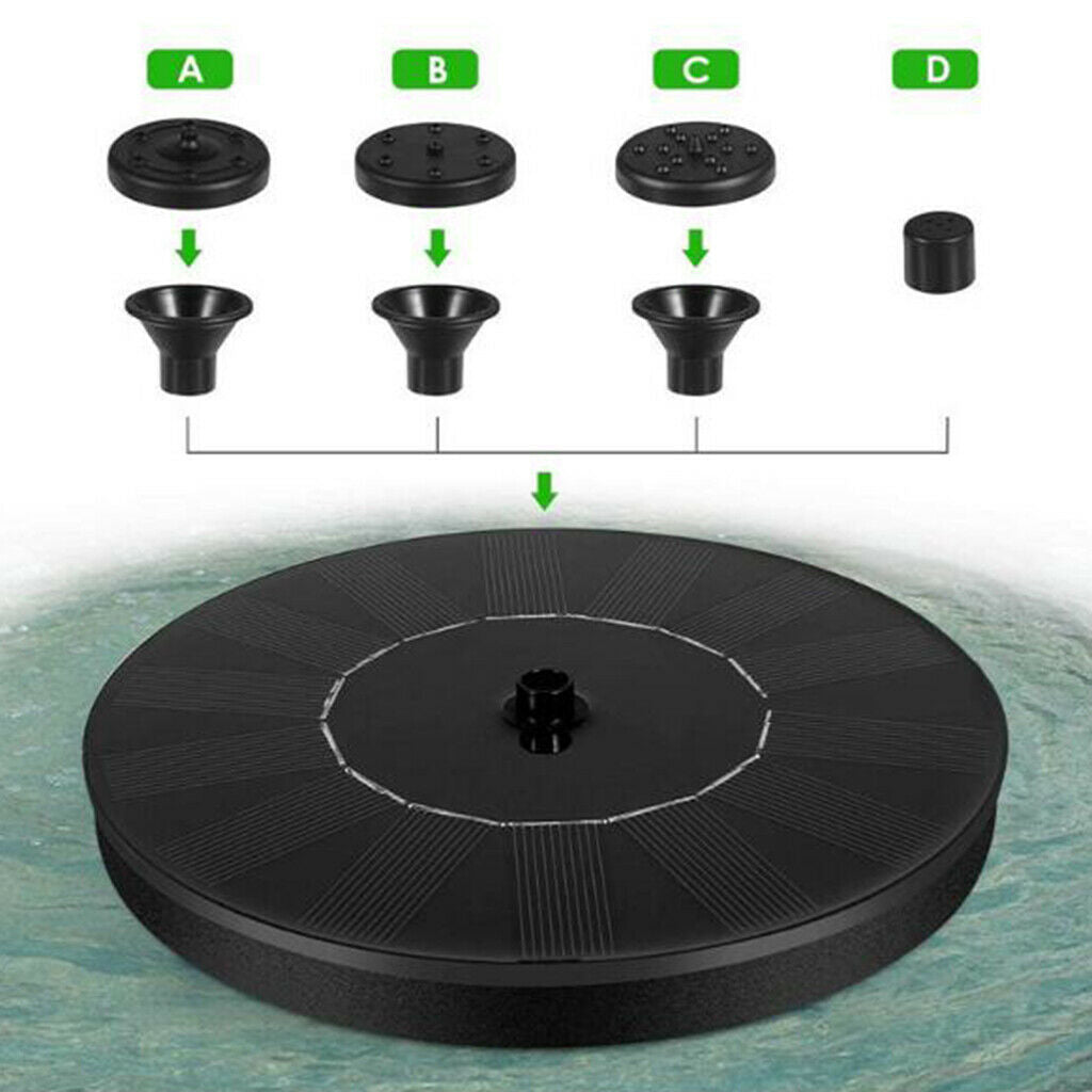 Solar Bird Bath Fountain for Outdoors, Solar Fountain Pump for Bird Bath,