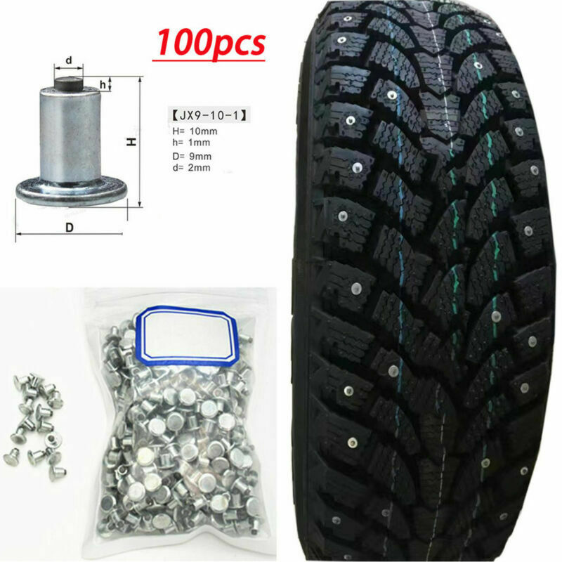 Car ATV UTV Motorcycle Tires Studs Tyre Screw Snow Spike Wheel Chain Studs x 100