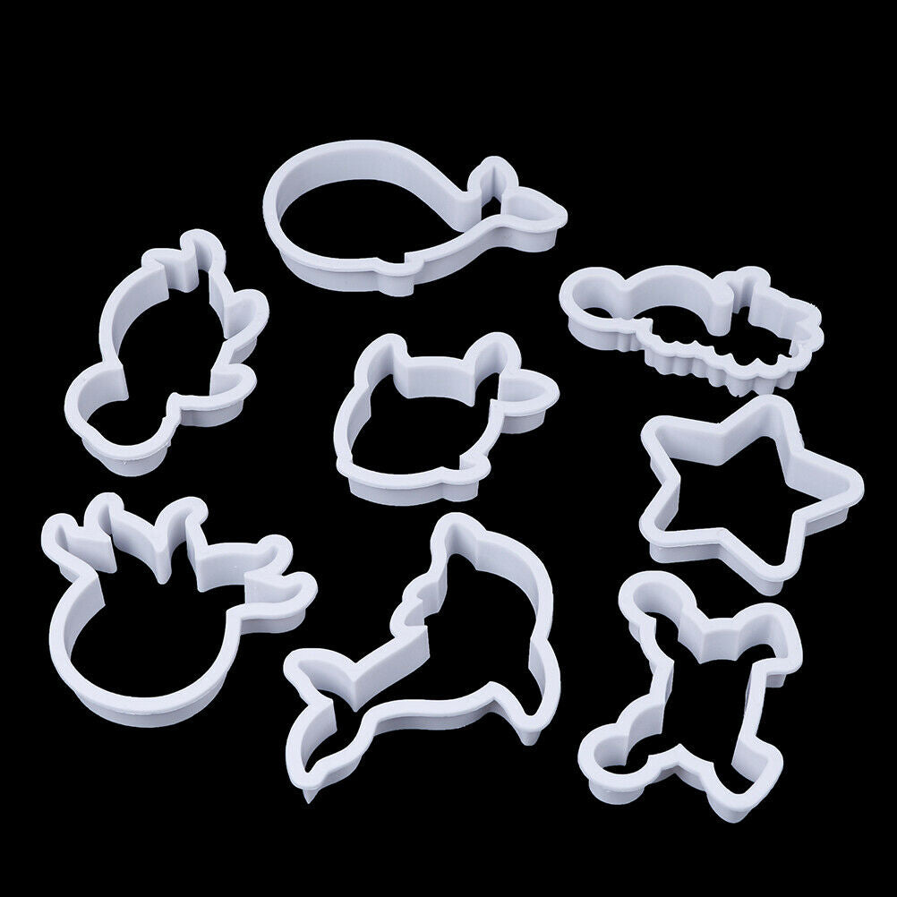 8pcs/set Sea Creatures Cookie Cutter Whale Dolphin Fondant Tool Biscuit MoulBDD