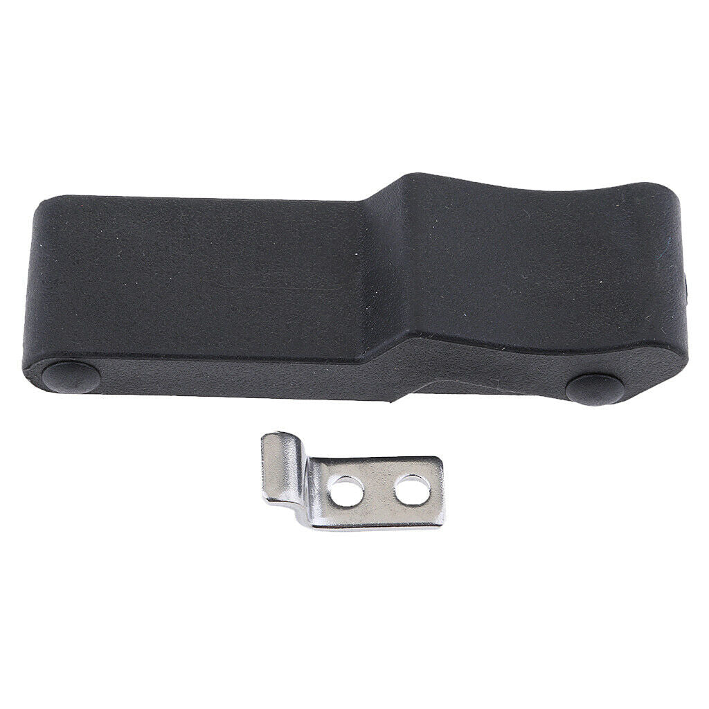3.8 inch Flexible Soft Rubber Draw Latches Over Center Door Latch with Concealed