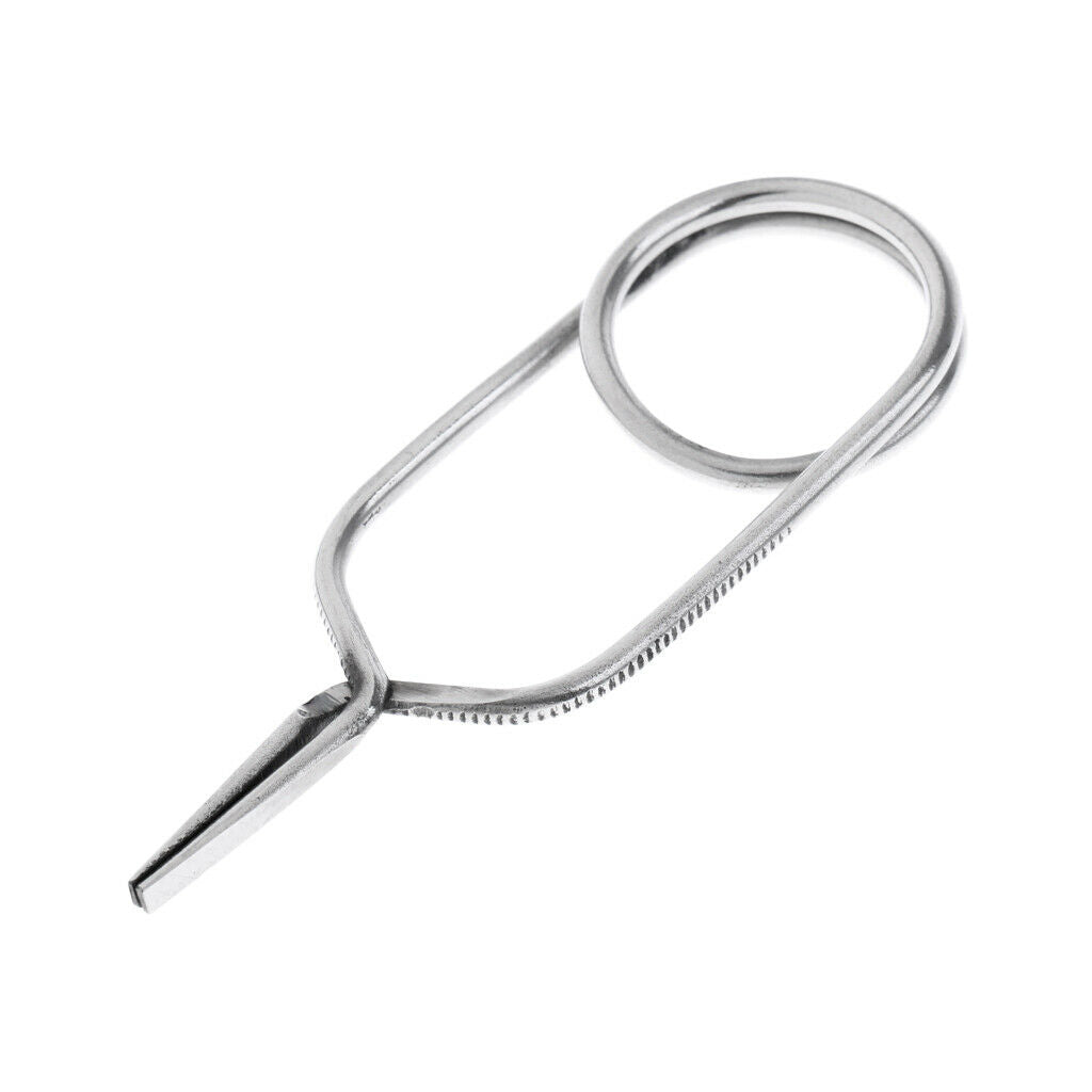 2pcs Stainless Steel Fly Tying Hackle Pliers Fly Tying Tools 2 Size