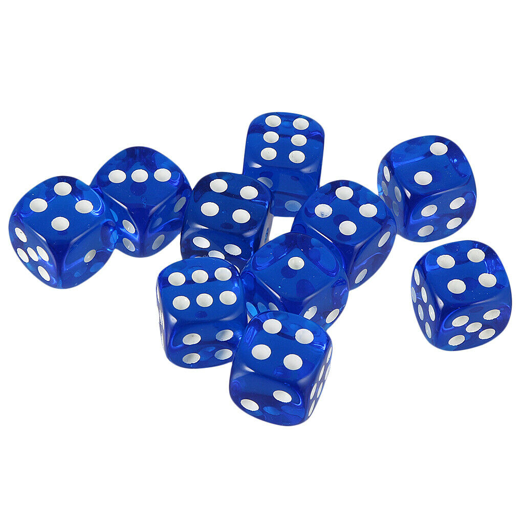 20 Piece 6 Sided Gaming Dice Set, 16mm Round Corner Dice for Playing Games, Such