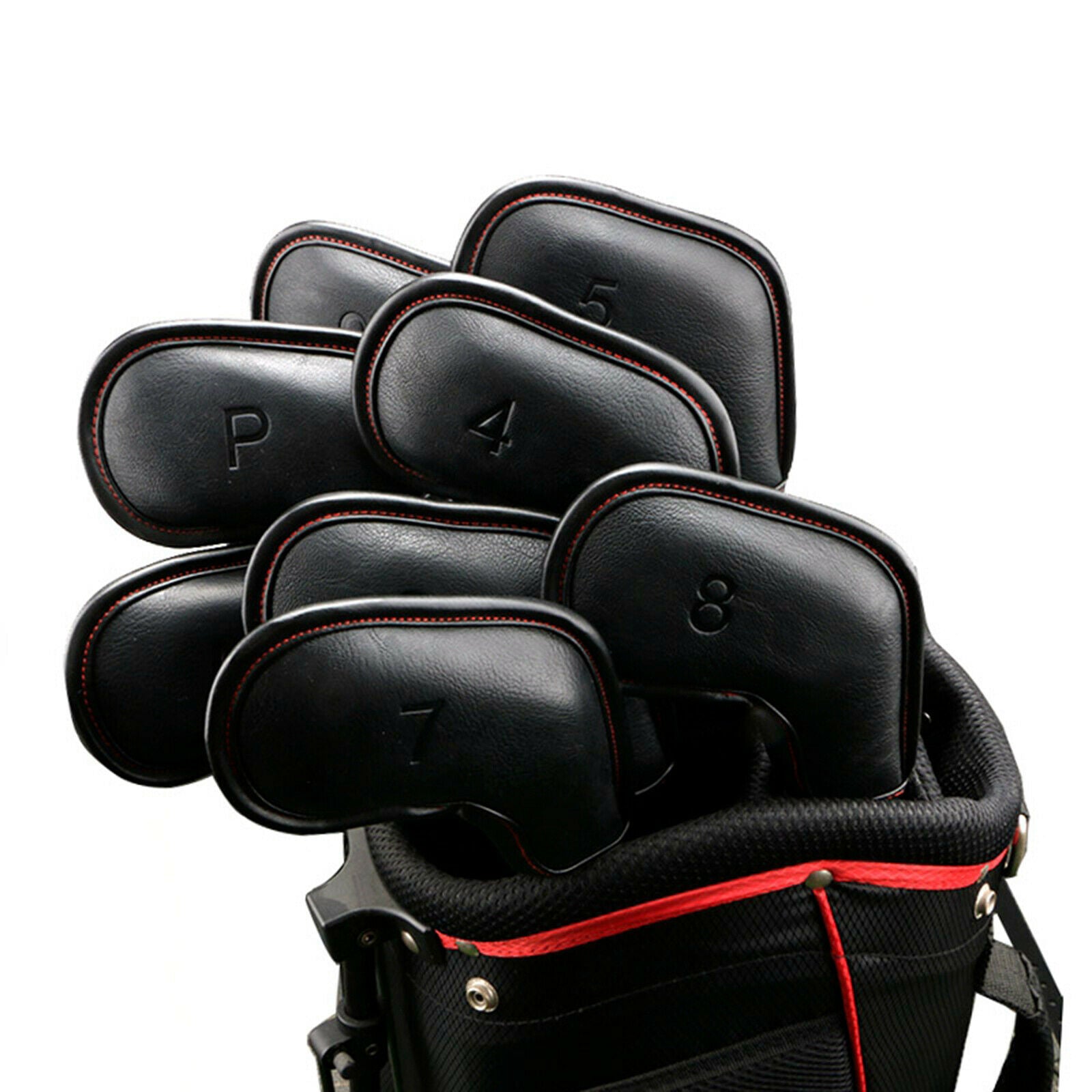 10Pack Golf Club Iron Head Cover Headcover for    Black