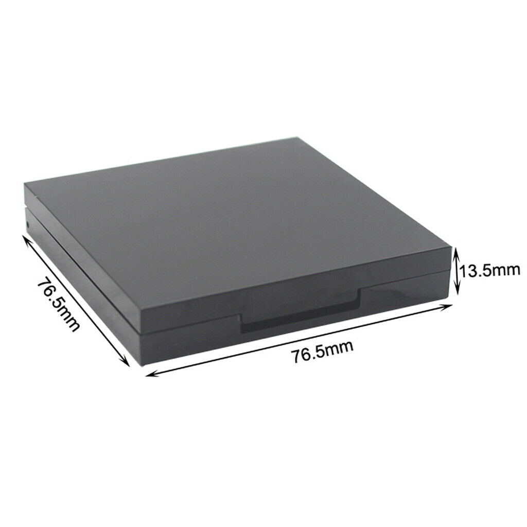 2Pcs Empty Black Eyeshadow Palette Tray Eye Shadow Powder Case Organizer
