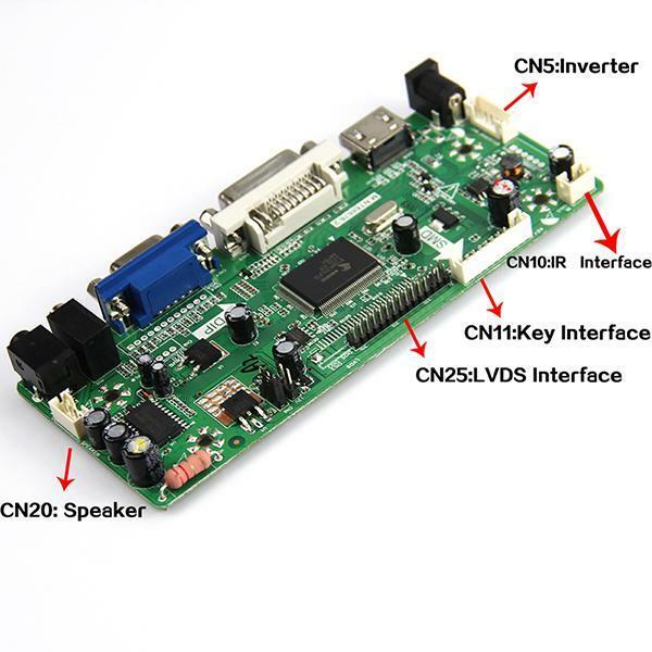 for LP154W02-TL07 LP154W02-TL10 LTN154P1-L02 LCD Controller Board(HDMI+VGA+DVI)