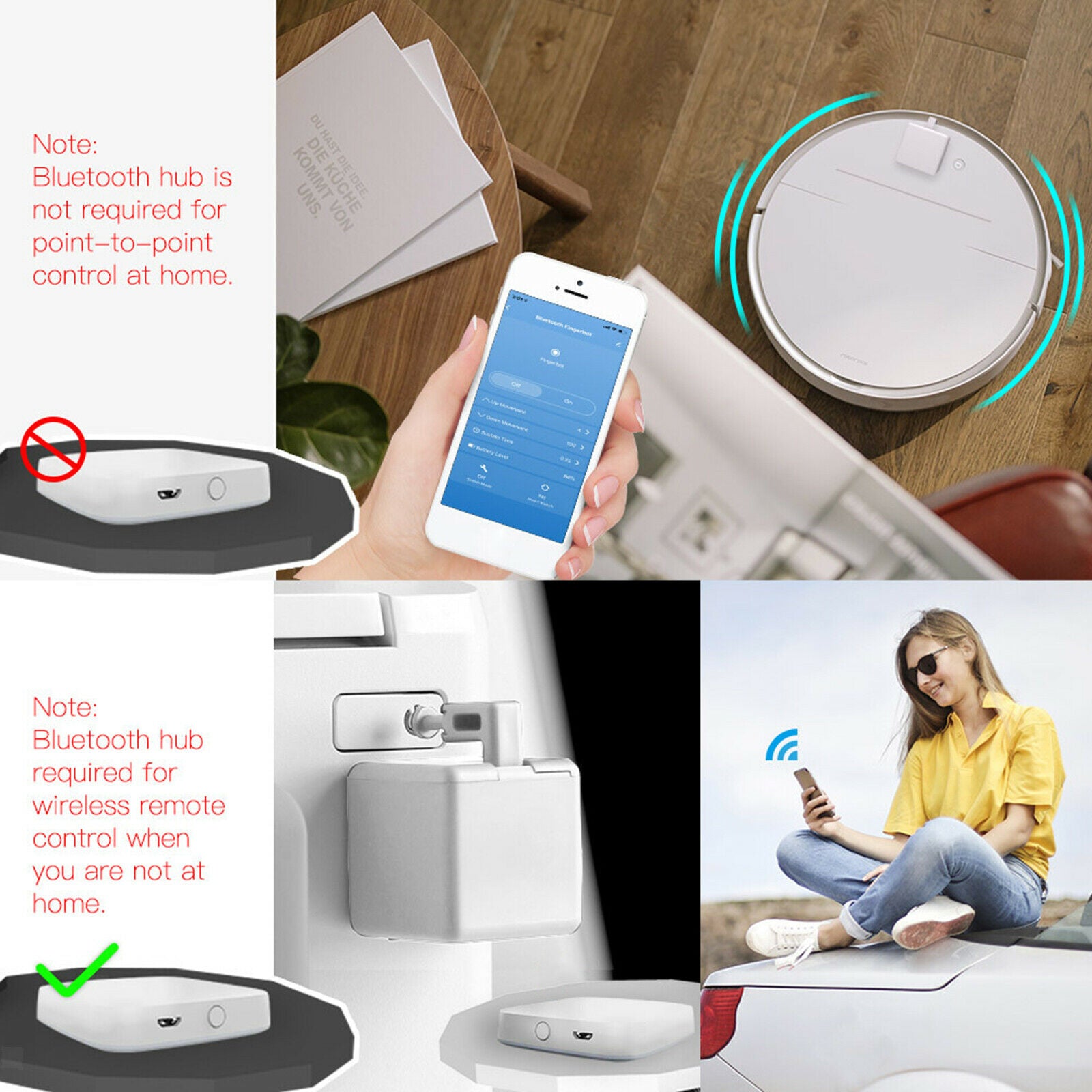Timer Control Smart Switch Button Pusher No Wiring for Google Assistant