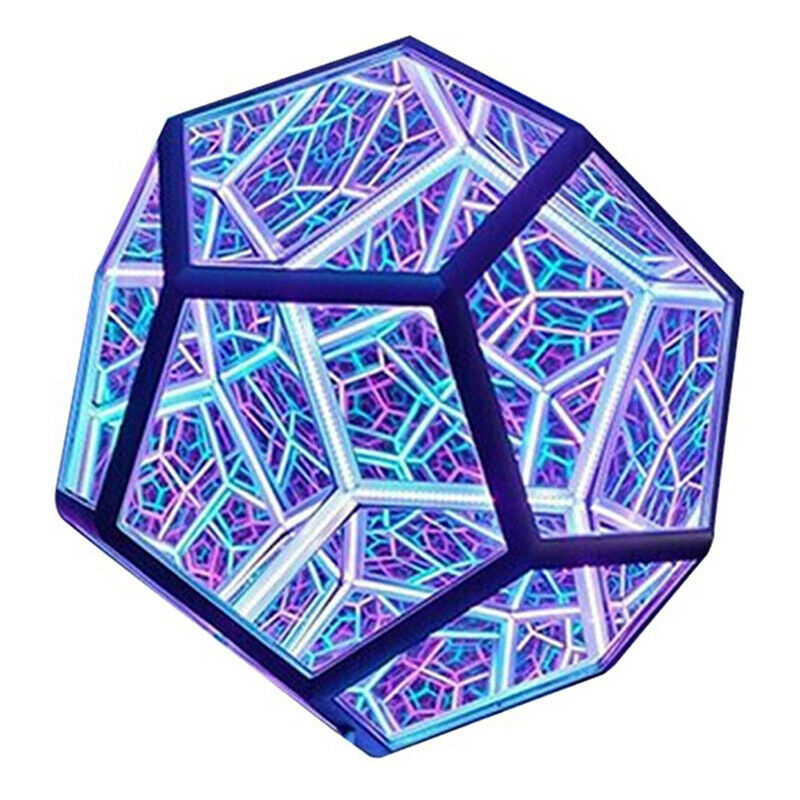 Infinity Dodecahedron Creative Cool Color Art Light Night Light Christmas Light