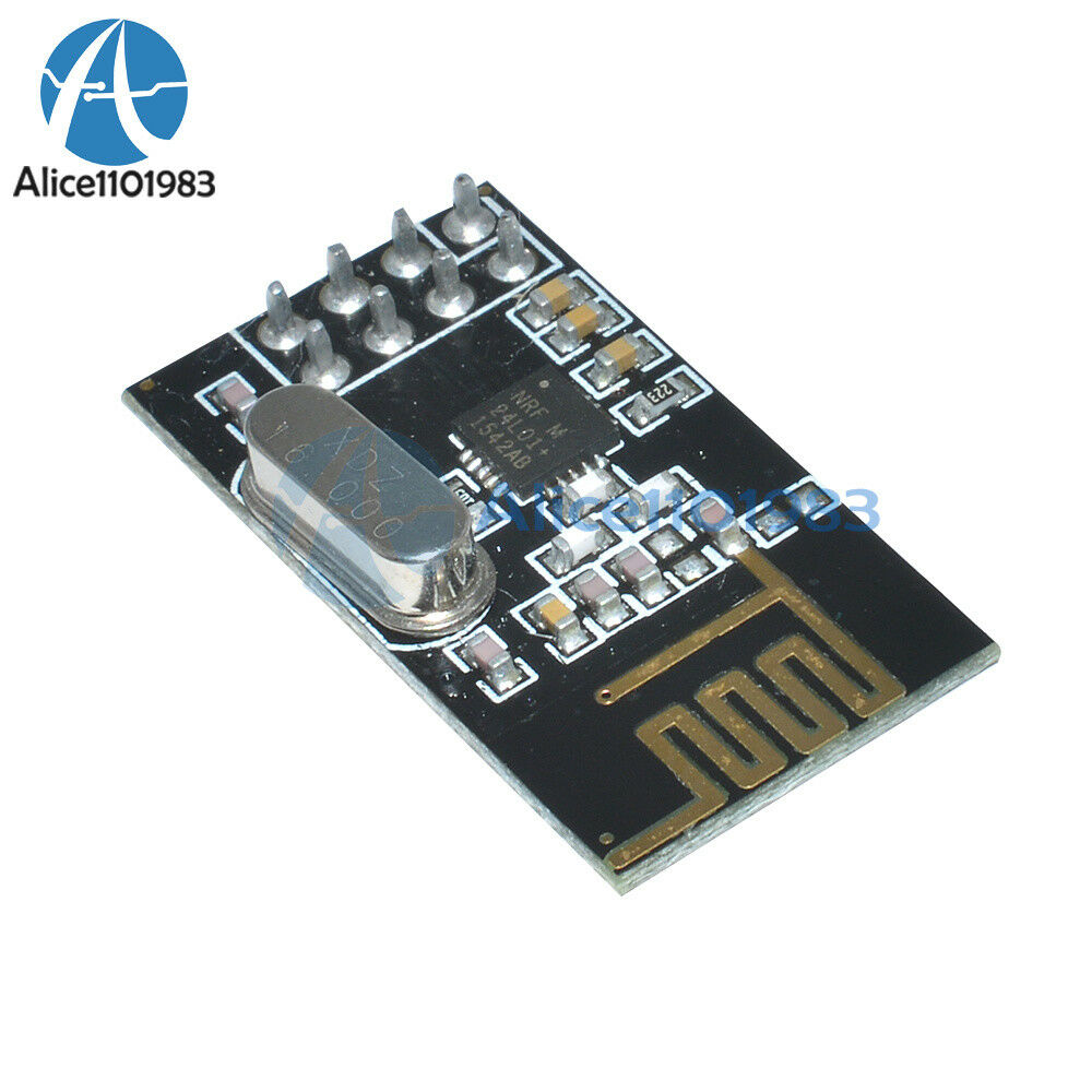 NRF24L01+ 2.4GHz RF Wireless Transceiver Module+8Pin Socket Adapter plate Board