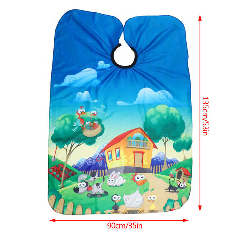 Waterproof Kids Haircut Cape Cloth Hairdresser Hairdressing Salon Barber .l8