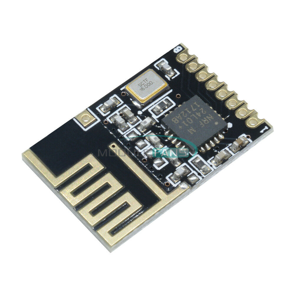 2PCS Mini NRF24L01+ SMD 1.27MM wireless transceiver module tiny Size Arduino NEW
