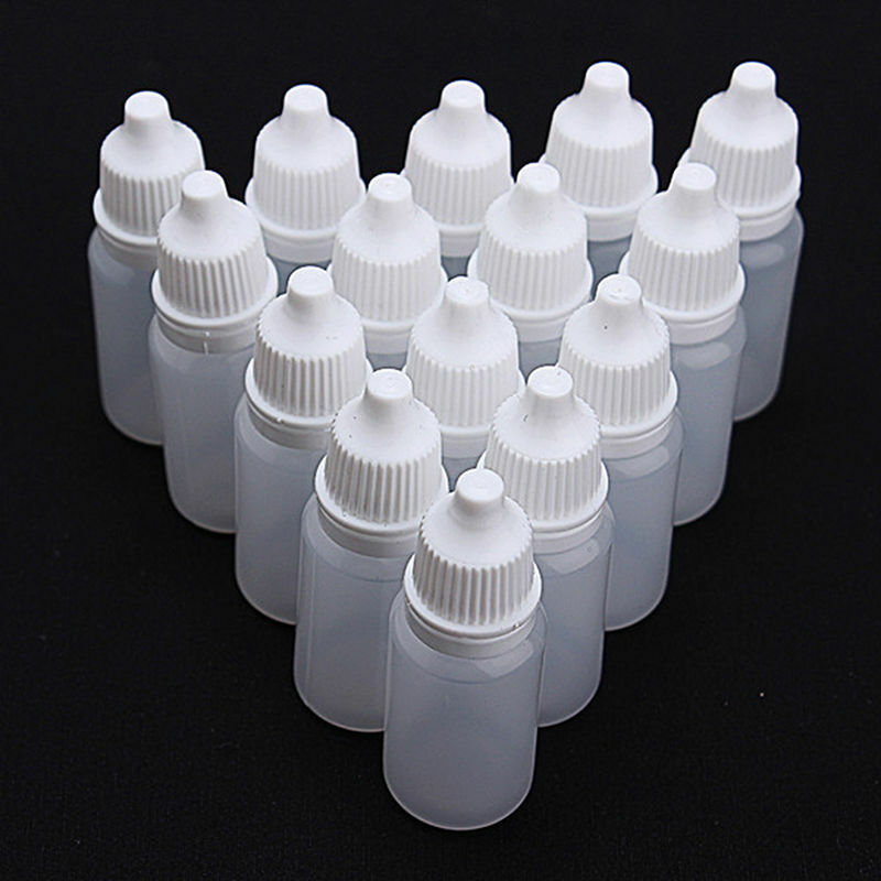 Dropper Bottles Eye Liquid Empty Plastic Squeezable Applicator 10Pcs 20ml