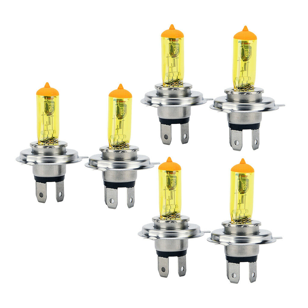 6pcs H4 DC 12V 100w Yellow Led Fog Light Bulbs Halogen Car Parking Headlight