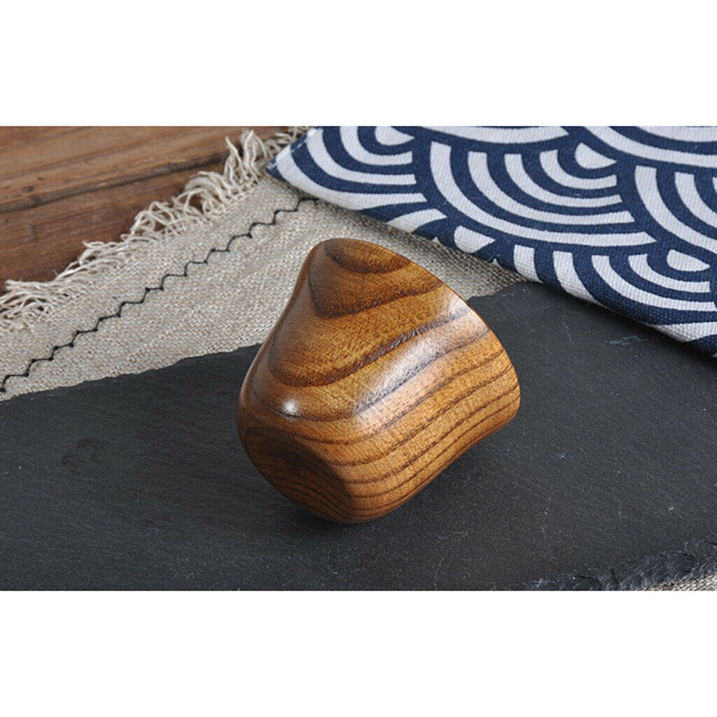 3 Pieces Natural Wood Coffee Mug Wooden Coffee Cup Mug Office Milk Tea Mug Cute