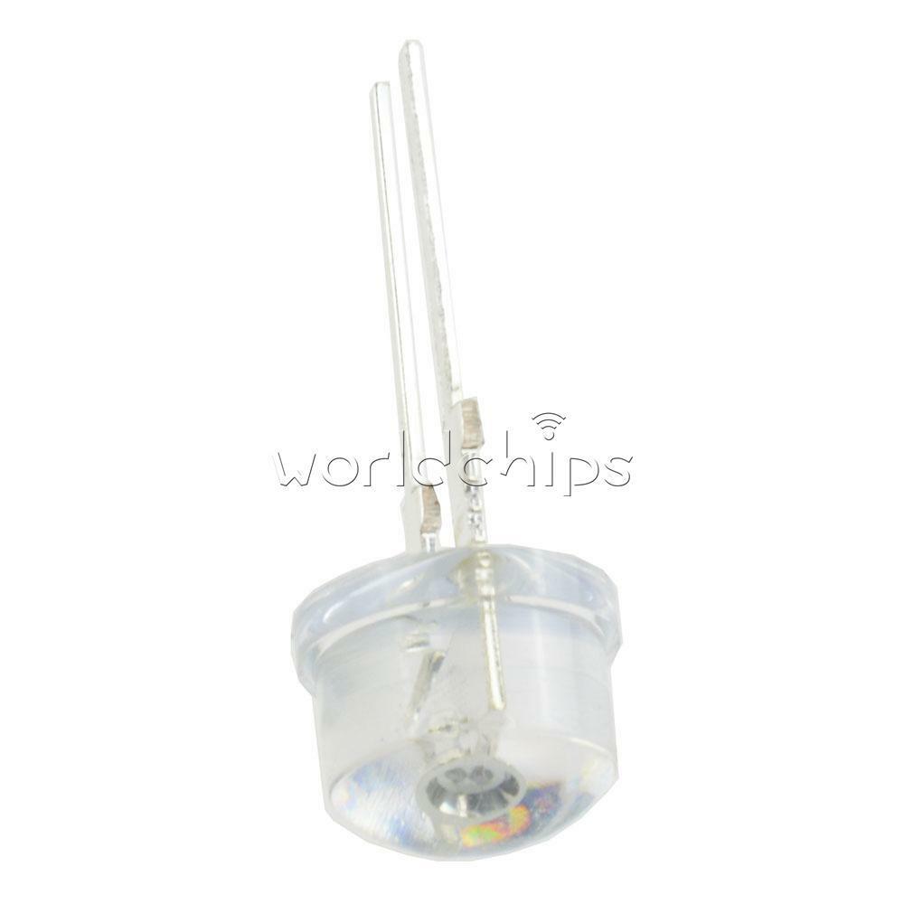 50PCS White 8MM 0.5W Straw hat LED High-Power Emitting Diode Light New