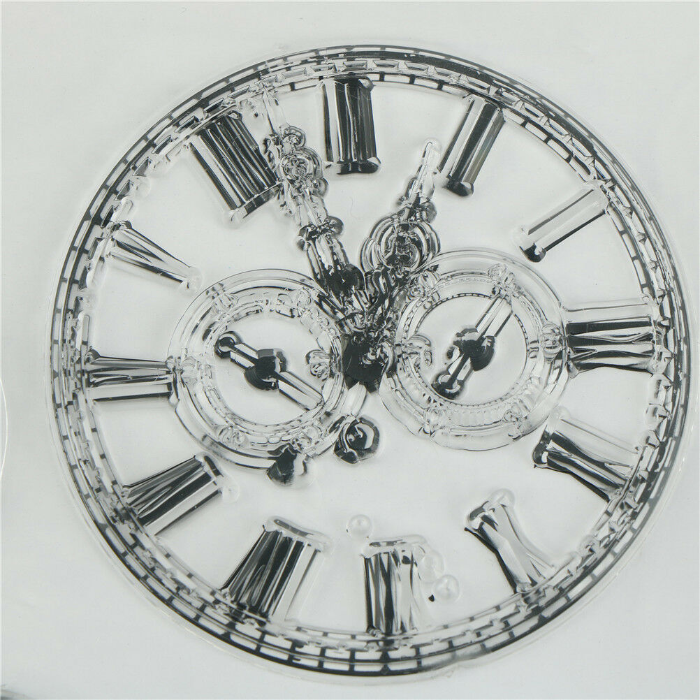 Clocks and watches transparent silicone clear rubber stamp cling diary de.l8