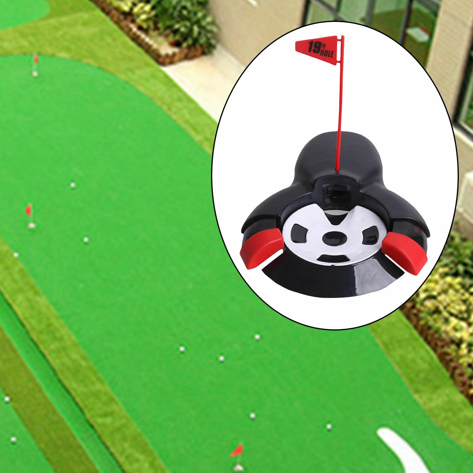 Automatic Golf Putter Cup Useful Ball Return Device Home Putt Training
