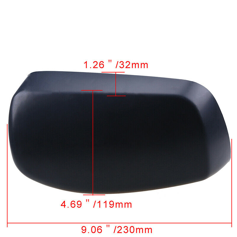Black Front Left Side Rearview Mirror Cover Fit BMW 6-Series E64 Cabrio 2004-10