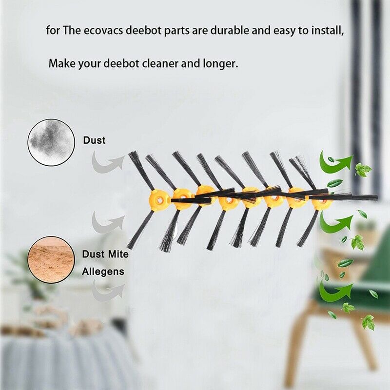 Brushes + Hepa Filters + Main Brush for Ecovacs Deebot N79 N79S Robotic VacuumH9