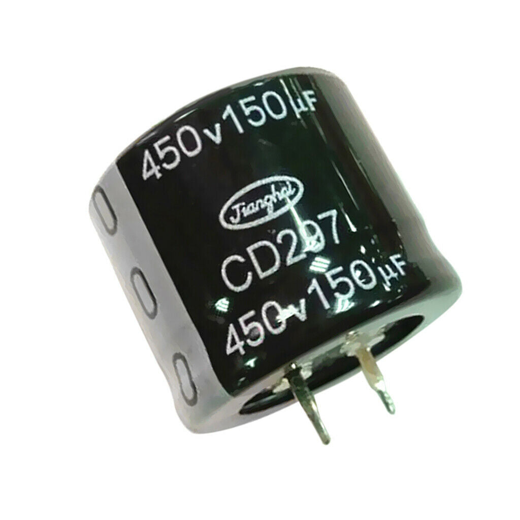 150uf 450v 105C Radial Electrolytic Capacitors Black 25x30mm