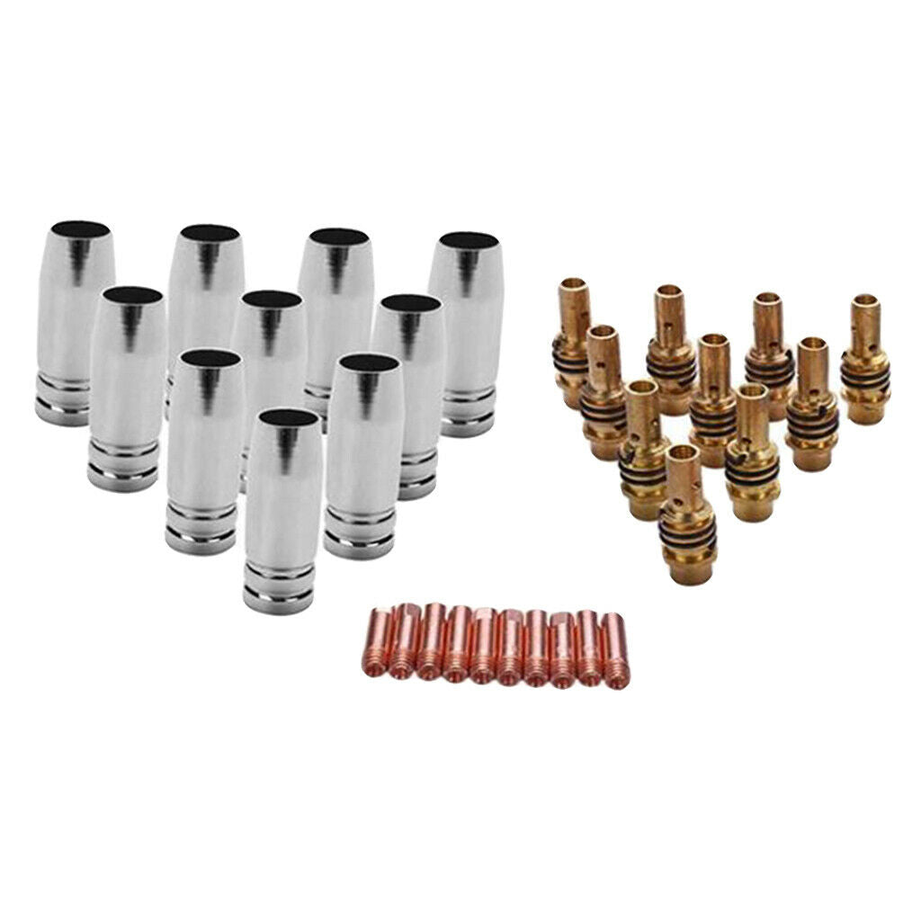 30-Pack Nozzles Contact Tips Holders Direct Replaces for 15AK Welding Torch
