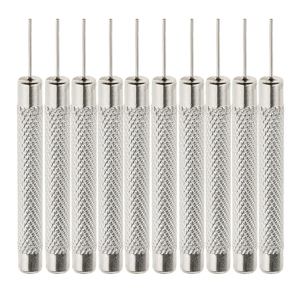 Pack of 10 Watch Repair Kit Roll Pin Punch Set Tool Slit Strap Pin Adjuster